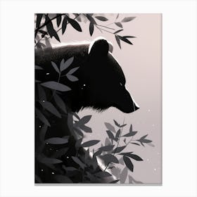 Bear in the Shadow of the Forest Canvas Print