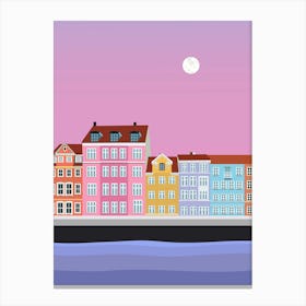 Pastel Mood Copenhagen Canvas Print