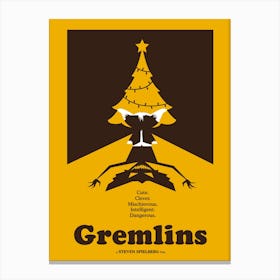 Gremlins Film Poster Canvas Print