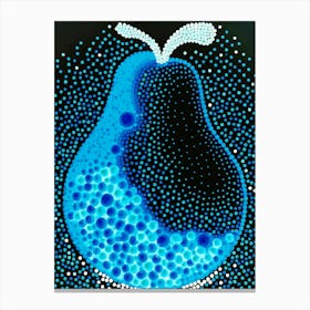 Blue Pear Canvas Print