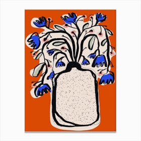 Lovely Flower Bouquet (Orange) Canvas Print