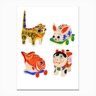 Japanes Toys Canvas Print