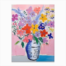 Flower Painting Fauvist Style Phlox 2 Canvas Print