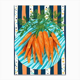 Carrots Summer Illustration 4 Canvas Print