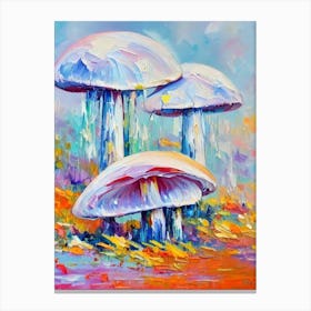 Mushroom Still Life Painting vegetable Canvas Print