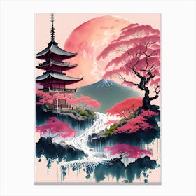 Japanese Landscape Painting (6) Canvas Print