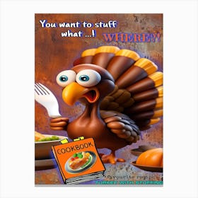 Thanksgiving Turkey Stuffing Canvas Print