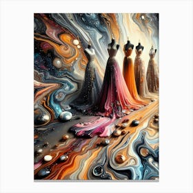 Abstract Float Color Visual 70 Canvas Print