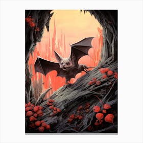Lesser Bulldog Bat Painting 4 Canvas Print