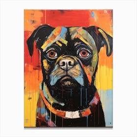 Contemporary Pug Canvas Print