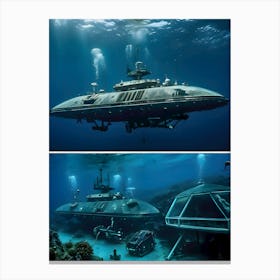 USO: A Very Very Strange Sea-Reimagined 57 Canvas Print