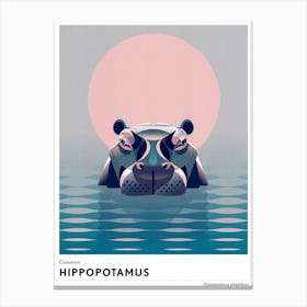 Common Hippopotamus Canvas Print