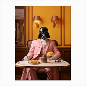 Darth Vader In Wes Anderson Style 04 Canvas Print