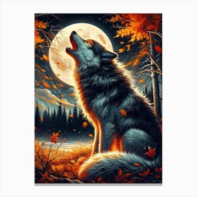 Howling Wolf 3 Canvas Print