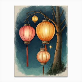 Chinese Lanterns 7 Canvas Print