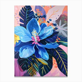 Blue Hibiscus 2 Canvas Print