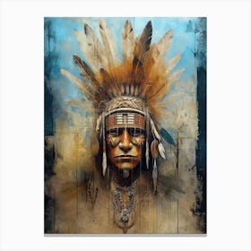 Ink of Identity: Tribal Symbolism in Art 1 Canvas Print