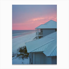 Summer Beach House II on Film Canvas Print