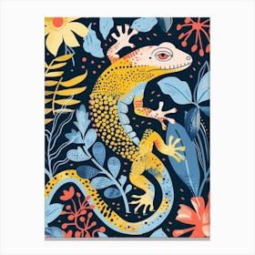 Monsters And Beaded Lizards Modern Abstract Illustration Canvas Print