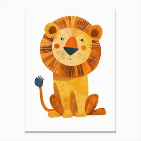 Barbary Lion Night Hunt Clipart 2 Canvas Print