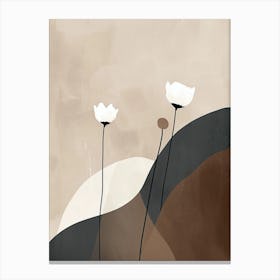 The Flow Of Silence Minimalist Style Canvas Print