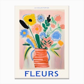 French Flower Poster Veronica Flower Canvas Print