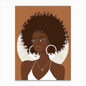 Afro Girl 44 Canvas Print