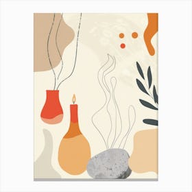 Cute Objects Abstract Collection 4 Canvas Print