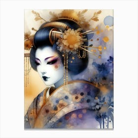 Creativel Geisha Illustration 173 Canvas Print