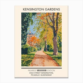 Kensington Gardens London Parks Garden 7 Canvas Print