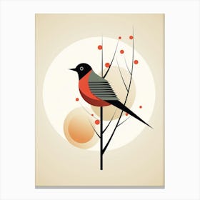 Bird Minimalist Abstract 3 Canvas Print
