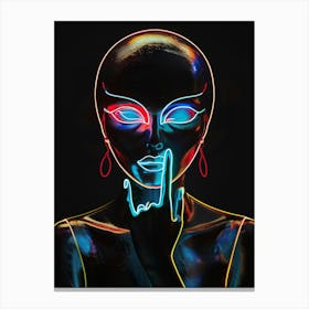 Alien Face 5 Canvas Print