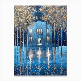 Castle In The Water Canvas Print