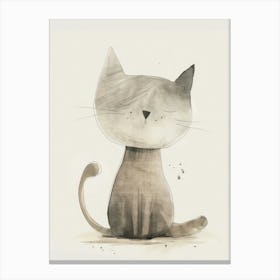 Charming Nursery Kids Animals Kitten 5 Canvas Print