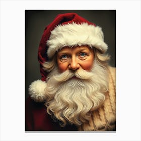 Beautiful Santa Claus Portrait Canvas Print