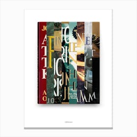 John Grisham - Book Lover Abstract Print -First Edition Covers Toile