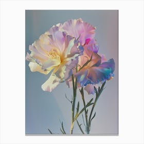 Iridescent Flower Carnation 4 Canvas Print