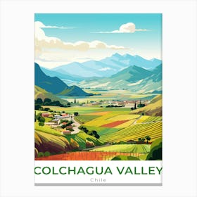 Chile Colchagua Valley Travel Canvas Print