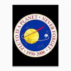 Pluto Is A Planet Poster Jpeg 3000 × 4000 Stampe su tela