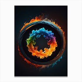 Circle Of Fire Canvas Print