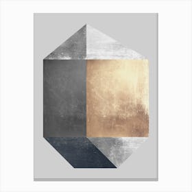 Metal and gold geometry 13 Canvas Print