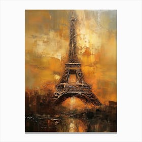 Eiffel Tower Paris Turner Style 1 Canvas Print