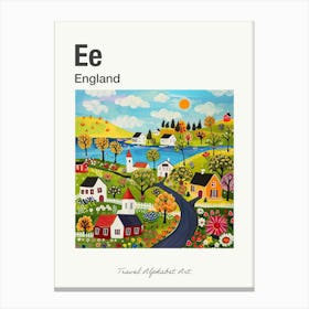 Kids Travel Alphabet  England 2 Canvas Print