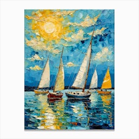 A Small Sailboats 2 Canvas Print