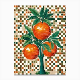 Oranges On A Tree 1 Canvas Print