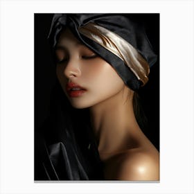 Portrait Of A Woman In A Turban Canvas Print