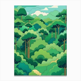 Cartoon Forest 3 Canvas Print