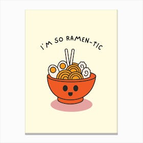 Ramen-tic Canvas Print