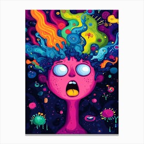 Psychedelic Girl 1 Canvas Print