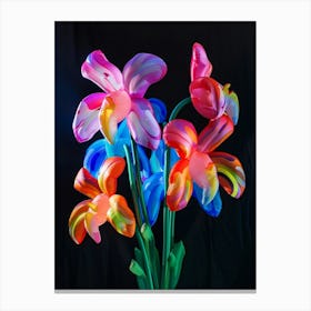 Bright Inflatable Flowers Monkey Orchid 2 Canvas Print